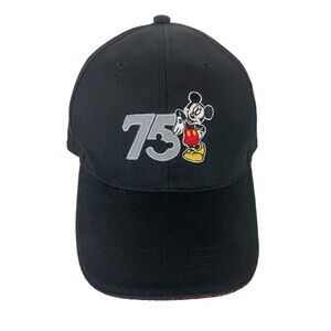 VTG Walt Disney World 75 yrs with Mickey Snapback Hat  Adult Baseball Cap